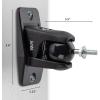 imageJumbl SINSB7B ProGrip Ultra Stainless Steel Speaker Wall Mount Bracket Black Pair of 2  Thread Size 1420  Holds up to 8 LbsBlack