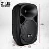imageLyxPro 12quot PA System Powerful Compact PA Portable Active Speaker System with Equalizer Bluetooth SD Card Slot USB MP3 XLR 14quot 35mm Input Connections  SPA12SPA10