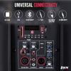 imageLyxPro 12quot PA System Powerful Compact PA Portable Active Speaker System with Equalizer Bluetooth SD Card Slot USB MP3 XLR 14quot 35mm Input Connections  SPA12SPA8
