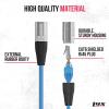 imageLyxPro 25 Feet Shielded CAT6 Ethercon Cable  Professional Audio ampamp Lighting RJ45 Cable StudioGrade Sound Transmission Extreme Durability  Blue