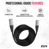 imageLyxPro 250 Feet Shielded CAT6 Ethercon Cable  Professional Audio ampamp Lighting RJ45 Cable StudioGrade Sound Transmission Extreme Durability  BlueBlack