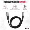 imageLyxPro 250 Feet Shielded CAT6 Ethercon Cable  Professional Audio ampamp Lighting RJ45 Cable StudioGrade Sound Transmission Extreme Durability  BlueBlack
