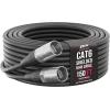 imageLyxPro 250 Feet Shielded CAT6 Ethercon Cable  Professional Audio ampamp Lighting RJ45 Cable StudioGrade Sound Transmission Extreme Durability  BlueBlack