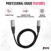 imageLyxPro 250 Feet Shielded CAT6 Ethercon Cable  Professional Audio ampamp Lighting RJ45 Cable StudioGrade Sound Transmission Extreme Durability  BlueBlack