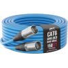 imageLyxPro 250 Feet Shielded CAT6 Ethercon Cable  Professional Audio ampamp Lighting RJ45 Cable StudioGrade Sound Transmission Extreme Durability  BlueBlue