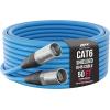 imageLyxPro 250 Feet Shielded CAT6 Ethercon Cable  Professional Audio ampamp Lighting RJ45 Cable StudioGrade Sound Transmission Extreme Durability  BlueBlue