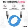imageLyxPro 250 Feet Shielded CAT6 Ethercon Cable  Professional Audio ampamp Lighting RJ45 Cable StudioGrade Sound Transmission Extreme Durability  BlueBlue