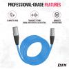 imageLyxPro 250 Feet Shielded CAT6 Ethercon Cable  Professional Audio ampamp Lighting RJ45 Cable StudioGrade Sound Transmission Extreme Durability  BlueBlue