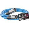 imageLyxPro 250 Feet Shielded CAT6 Ethercon Cable  Professional Audio ampamp Lighting RJ45 Cable StudioGrade Sound Transmission Extreme Durability  BlueBlue