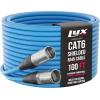 imageLyxPro 250 Feet Shielded CAT6 Ethercon Cable  Professional Audio ampamp Lighting RJ45 Cable StudioGrade Sound Transmission Extreme Durability  BlueBlue