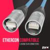 imageLyxPro 250 Feet Shielded CAT6 Ethercon Cable  Professional Audio ampamp Lighting RJ45 Cable StudioGrade Sound Transmission Extreme Durability  BlueBlue