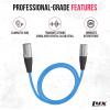 imageLyxPro 250 Feet Shielded CAT6 Ethercon Cable  Professional Audio ampamp Lighting RJ45 Cable StudioGrade Sound Transmission Extreme Durability  BlueBlue