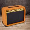 imageLyxPro 60 Watt Electric Guitar Amplifier  Combo Solid State Studio ampamp Stage Amp with 10 4Ohm Speaker Custom EQ Controls Drive Delay  PassiveActiveMic Inputs Aux In ampamp Headphone Jack NaturalMahogany