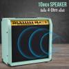 imageLyxPro 60 Watt Electric Guitar Amplifier  Combo Solid State Studio ampamp Stage Amp with 10 4Ohm Speaker Custom EQ Controls Drive Delay  PassiveActiveMic Inputs Aux In ampamp Headphone Jack NaturalGreen