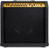 imageLyxPro 60 Watt Electric Guitar Amplifier  Combo Solid State Studio ampamp Stage Amp with 10 4Ohm Speaker Custom EQ Controls Drive Delay  PassiveActiveMic Inputs Aux In ampamp Headphone Jack NaturalBlack