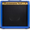 imageLyxPro 60 Watt Electric Guitar Amplifier  Combo Solid State Studio ampamp Stage Amp with 10 4Ohm Speaker Custom EQ Controls Drive Delay  PassiveActiveMic Inputs Aux In ampamp Headphone Jack NaturalBlue
