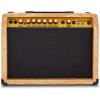 imageLyxPro 60 Watt Electric Guitar Amplifier  Combo Solid State Studio ampamp Stage Amp with 10 4Ohm Speaker Custom EQ Controls Drive Delay  PassiveActiveMic Inputs Aux In ampamp Headphone Jack NaturalNatural