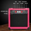 imageLyxPro 60 Watt Electric Guitar Amplifier  Combo Solid State Studio ampamp Stage Amp with 10 4Ohm Speaker Custom EQ Controls Drive Delay  PassiveActiveMic Inputs Aux In ampamp Headphone Jack NaturalPink