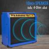 imageLyxPro 60 Watt Electric Guitar Amplifier  Combo Solid State Studio ampamp Stage Amp with 10 4Ohm Speaker Custom EQ Controls Drive Delay  PassiveActiveMic Inputs Aux In ampamp Headphone Jack NaturalBlue