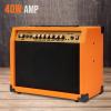 imageLyxPro 60 Watt Electric Guitar Amplifier  Combo Solid State Studio ampamp Stage Amp with 10 4Ohm Speaker Custom EQ Controls Drive Delay  PassiveActiveMic Inputs Aux In ampamp Headphone Jack NaturalSunburst