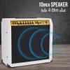imageLyxPro 60 Watt Electric Guitar Amplifier  Combo Solid State Studio ampamp Stage Amp with 10 4Ohm Speaker Custom EQ Controls Drive Delay  PassiveActiveMic Inputs Aux In ampamp Headphone Jack NaturalWhite