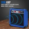 imageLyxPro 60 Watt Electric Guitar Amplifier  Combo Solid State Studio ampamp Stage Amp with 10 4Ohm Speaker Custom EQ Controls Drive Delay  PassiveActiveMic Inputs Aux In ampamp Headphone Jack NaturalBlue