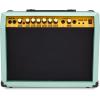 imageLyxPro 60 Watt Electric Guitar Amplifier  Combo Solid State Studio ampamp Stage Amp with 10 4Ohm Speaker Custom EQ Controls Drive Delay  PassiveActiveMic Inputs Aux In ampamp Headphone Jack NaturalGreen