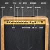 imageLyxPro 60 Watt Electric Guitar Amplifier  Combo Solid State Studio ampamp Stage Amp with 10 4Ohm Speaker Custom EQ Controls Drive Delay  PassiveActiveMic Inputs Aux In ampamp Headphone Jack NaturalNatural