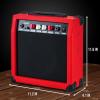 imageLyxPro 60 Watt Electric Guitar Amplifier  Combo Solid State Studio ampamp Stage Amp with 10 4Ohm Speaker Custom EQ Controls Drive Delay  PassiveActiveMic Inputs Aux In ampamp Headphone Jack NaturalRed
