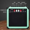 imageLyxPro 60 Watt Electric Guitar Amplifier  Combo Solid State Studio ampamp Stage Amp with 10 4Ohm Speaker Custom EQ Controls Drive Delay  PassiveActiveMic Inputs Aux In ampamp Headphone Jack NaturalGreen