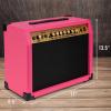 imageLyxPro 60 Watt Electric Guitar Amplifier  Combo Solid State Studio ampamp Stage Amp with 10 4Ohm Speaker Custom EQ Controls Drive Delay  PassiveActiveMic Inputs Aux In ampamp Headphone Jack NaturalPink