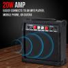 imageLyxPro 60 Watt Electric Guitar Amplifier  Combo Solid State Studio ampamp Stage Amp with 10 4Ohm Speaker Custom EQ Controls Drive Delay  PassiveActiveMic Inputs Aux In ampamp Headphone Jack NaturalBlack