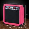 imageLyxPro 60 Watt Electric Guitar Amplifier  Combo Solid State Studio ampamp Stage Amp with 10 4Ohm Speaker Custom EQ Controls Drive Delay  PassiveActiveMic Inputs Aux In ampamp Headphone Jack NaturalPink