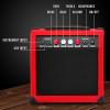 imageLyxPro 60 Watt Electric Guitar Amplifier  Combo Solid State Studio ampamp Stage Amp with 10 4Ohm Speaker Custom EQ Controls Drive Delay  PassiveActiveMic Inputs Aux In ampamp Headphone Jack NaturalRed