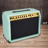 imageLyxPro 60 Watt Electric Guitar Amplifier  Combo Solid State Studio ampamp Stage Amp with 10 4Ohm Speaker Custom EQ Controls Drive Delay  PassiveActiveMic Inputs Aux In ampamp Headphone Jack NaturalGreen