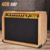 imageLyxPro 60 Watt Electric Guitar Amplifier  Combo Solid State Studio ampamp Stage Amp with 10 4Ohm Speaker Custom EQ Controls Drive Delay  PassiveActiveMic Inputs Aux In ampamp Headphone Jack NaturalNatural
