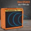 imageLyxPro 60 Watt Electric Guitar Amplifier  Combo Solid State Studio ampamp Stage Amp with 10 4Ohm Speaker Custom EQ Controls Drive Delay  PassiveActiveMic Inputs Aux In ampamp Headphone Jack NaturalMahogany