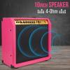 imageLyxPro 60 Watt Electric Guitar Amplifier  Combo Solid State Studio ampamp Stage Amp with 10 4Ohm Speaker Custom EQ Controls Drive Delay  PassiveActiveMic Inputs Aux In ampamp Headphone Jack NaturalPink