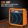 imageLyxPro 60 Watt Electric Guitar Amplifier  Combo Solid State Studio ampamp Stage Amp with 10 4Ohm Speaker Custom EQ Controls Drive Delay  PassiveActiveMic Inputs Aux In ampamp Headphone Jack NaturalSunburst