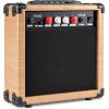 imageLyxPro 60 Watt Electric Guitar Amplifier  Combo Solid State Studio ampamp Stage Amp with 10 4Ohm Speaker Custom EQ Controls Drive Delay  PassiveActiveMic Inputs Aux In ampamp Headphone Jack NaturalNatural