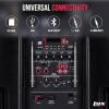 imageLyxPro 8 Inch Active PA Rechargeable Battery Speaker System Equalizer Bluetooth Connection SD Slot USB MP3 AUX Mic14quot 18quot 35mm Inputs SPA8 BatterySPA12BAT