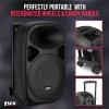 imageLyxPro 8 Inch Active PA Rechargeable Battery Speaker System Equalizer Bluetooth Connection SD Slot USB MP3 AUX Mic14quot 18quot 35mm Inputs SPA8 BatterySPA10BAT