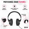 imageLyxPro HAS10 Closed Back Over Ear Professional Studio Monitor and Mixing HeadphonesMusic ListeningPianoSound Isolation Lightweight and FlexibleWired