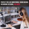imageLyxPro HAS10 Closed Back Over Ear Professional Studio Monitor and Mixing HeadphonesMusic ListeningPianoSound Isolation Lightweight and FlexibleWired