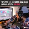 imageLyxPro HAS10 Closed Back Over Ear Professional Studio Monitor and Mixing HeadphonesMusic ListeningPianoSound Isolation Lightweight and FlexibleWired w Detachable cable