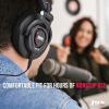 imageLyxPro HAS30 Closed Back OverEar Professional Recording Headphones for Studio Monitoring DJ and Home EntertainmentBlack