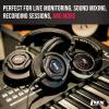 imageLyxPro HAS30 Closed Back OverEar Professional Recording Headphones for Studio Monitoring DJ and Home EntertainmentBlack
