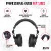imageLyxPro HAS30 Closed Back OverEar Professional Recording Headphones for Studio Monitoring DJ and Home EntertainmentBlack