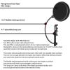 imageLyxPro MOP28 Dual Layer Microphone Pop Filter with Flexible Goozeneck for Superior Vocal Performance Pop Shield