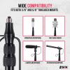 imageLyxPro Portable Mic Boom Pole Arm 5 Section Stretchable Padded Handheld Telescopic Aluminum Adjustable With Built In Internal XLR Cable Shotgun Zoom Microphones Fish Pole extends 24  925 MPL20With Internal Cable